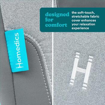 Homedics Masāžas spilvens MCS-512H-EB, 6.4kg, 42cm, 19.5cm, 59.5cm, 3 ātrumi, sildīšana, Flextrack tehnoloģija (MCS-512H-EB)