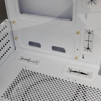 White Shark GCC-2304 Torpedo White, корпус M-ATX, 353x210x400mm, 3.9kg, 1xUSB 3.0, 1xUSB-C, HD Audio, 4 слота, 1x3.5