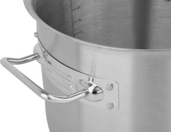Yato высокий котел YG-00019, 71 л, 45 см, нержавеющая сталь, с крышкой, индукция, газ, электричество, галоген, керамика (YG-00019)