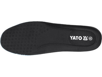 Yato спортивная защитная обувь YT-80648, 46, EN ISO 20345:2011, 30см, 30.5см, SBP, SRA, 200Дж, 15кН, 1100Н, подошва PU (YT-80648)