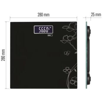 Emos Цифровые персональные весы EV106, 180 кг, 100 г, ЖК, закаленное стекло, 2x1,5V AAA, 1 шт. в коробке (EV106)