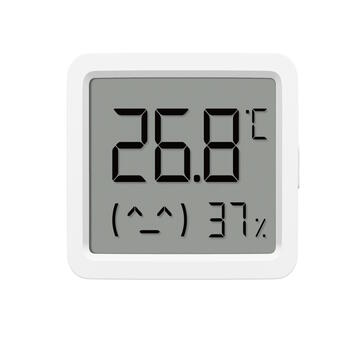Умный монитор температуры и влажности компактный датчик Bluetooth 5.0 Smart Temperature and Humidity Monitor 3 Mini 0 °C–60 °C 0.1 °C 0 %–99 % RH 1 % RH 2.1″ LCD Bluetooth Low Energy Белый Xiaomi (QBH4312GL)