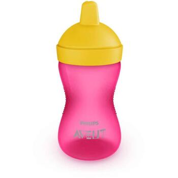 Philips Avent My Grippy учебная чашка SCF804/04, 300мл, 18мес+, розовая, защита от протекания, без BPA (SCF804/04)