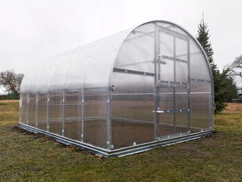 Siltumnīca KLASIKA GREENHOUSE 12 (3x4m) ar pamatiem - 6mm polikarbonāta (4779037490202)