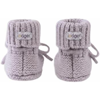 Lodger Slipper merino vilnas čībiņas SLM 552_0-6, 0-6M, 100% merino vilna, pelēka, unisex (SLM 552_0-6)