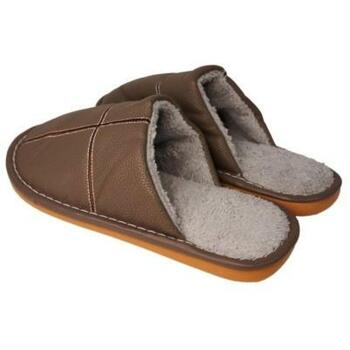 Besk Домашние тапочки 9140215, 42-43, кофейный коричневый, PU кожа, мягкая подкладка, без застежки (9140215)