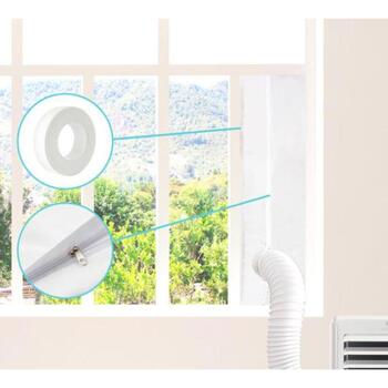Cecotec комплект уплотнителя окна 8158, 163x35 см, для кондиционера, изоляционный чехол, для раздвижных окон (8158)
