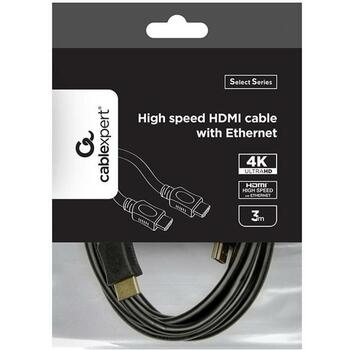 Gembird HDMI-HDMI кабель 4.5м CC-HDMI4L-15, 4K UHD 60Hz, 10 Гбит/с, золотые разъемы, черный/оранжевый (CC-HDMI4L-15)
