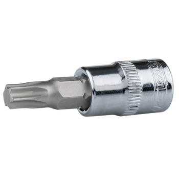 Kstools muciņa ar uzgali 918.1484-E, 1/4 collas, Torx T30, hromēta (918.1484-E)