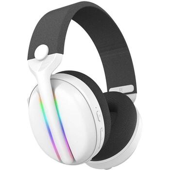 Subsonic Vektra bezvadu austiņas SA5717-2, 205g, balta, bezvadu, virs ausīm, iebūvēts mikrofons, skaļuma regulētājs (SA5717-2)