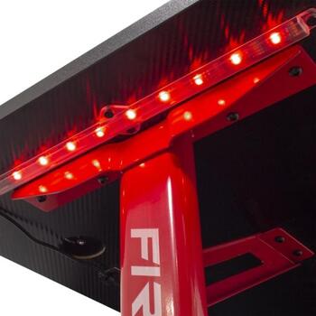 White Shark Spēļu galds FIRE-SHADOW, 1200x600x750 mm, 8.81 kg, 2 kājas, USB LED apgaismojums, RGB apgaismojums, dzērienu turētājs (FIRE-SHADOW)