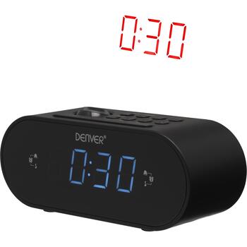Denver Часы CRP-717 111131000380, 470 г, Черный, 60 мм, 67 мм, 160 мм, FM 87,5-108 МГц, Цифровой, LED, 2,29 см, Проекция, Красный (111131000380)