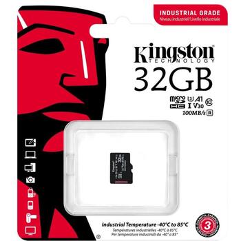 Kingston microSDHC UHS-I карта памяти SDCIT2/32GB, 32 ГБ, 100 МБ/с, A1, V30, U3, 30K P/E, ECC двигатель (SDCIT2/32GB)