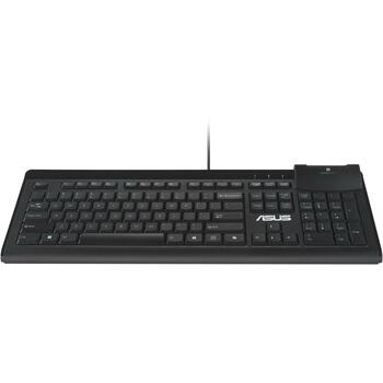 Asus клавиатура KU100 90XB05E0-BKB050 черная, USB, 2 м, 1 шт., 10 миллионов нажатий, прямой разъем, EST (90XB05E0-BKB050)