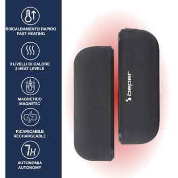 Beper грелка для рук P203TFO050, 7W, 3 уровня нагрева, зарядка USB-C, 9.5x6.5x2.5cm, ABS + алюминий (P203TFO050)
