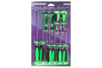 Pomocnik Skrūvgriežu komplekts 10 gab P-P021K, 0.564kg, SL5,6x40mm, SL4,5x100mm, SL3,8x75mm, SL5,6x150mm, PH5,6x150mm, PH4,5x100mm (P-P021K)