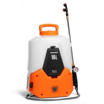 DAEWOO DSA 1621Li SET akumulatora smidzinātājs, 21V, 2,0Ah, 16l, 3l/min, 8m, 1,5-5bar, Li-ion, 6 sprauslas, MIX&SPRAY (DSA 1621Li SET)