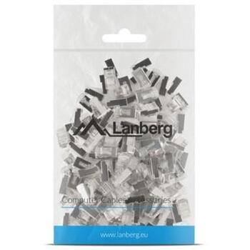 Lanberg RJ-45 разъем 8P8C PLS-5000, 100 шт., F/UTP, прозрачный, нержавеющая сталь (PLS-5000)