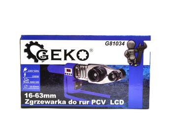 Cauruļu lodāmurs, 16-63mm, LCD displejs, 1500W, G81034, GEKO (G81034)