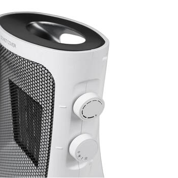Keramikas ventilatora tipa sildītājs telpai un kempingam ar termostatu un aizsardzību 1500W līdz 60m³ grīdas Safe Camp 1500 Eurom (342109)