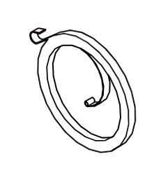 Echo пружина P022054850, 0.05 кг, спиральная, 431SX, CS-4310SX (P022054850)