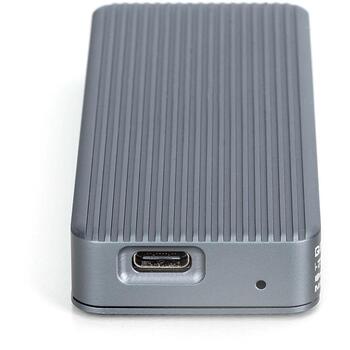 Digitus корпус для SSD DA-71157, 20Gbps, USB-C 3.2, M.2 NVMe, алюминий, 1 x внутренний M.2 2230/2242/2260/2280 (DA-71157)