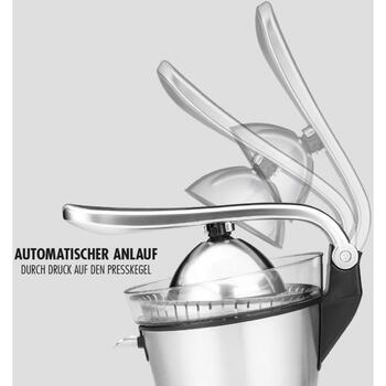 Gastroback Цитрусовый соковыжиматель 41150, 100 Вт, 2.97 кг, автоматический запуск, нержавеющая сталь (41150)