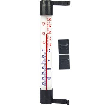 Bioterm Термометр 020505, от -60 до 50°C, 23см, пластик, клейкий, для окон (020505)
