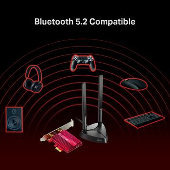 AX3000 Wi-Fi 6 Bluetooth 5.2 PCIe адаптер, TP-Link, Archer TX3000E, 2.4GHz/5GHz, 574+2402 Мбит/с (ARCHERTX3000E)