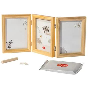 Tiny Love Double Frame набор, 3333166081, 49.2 x 21.4 x 2.2 см, дерево, для отпечатков рук и ног, фоторамка (3333166081)