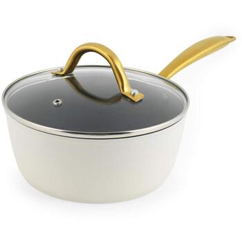 Salter Katliņš BW14603, 1.8L, 18cm, alumīnijs, ar vāku, krēma, pelēks, var mazgāt trauku mazgājamā mašīnā (BW14603)