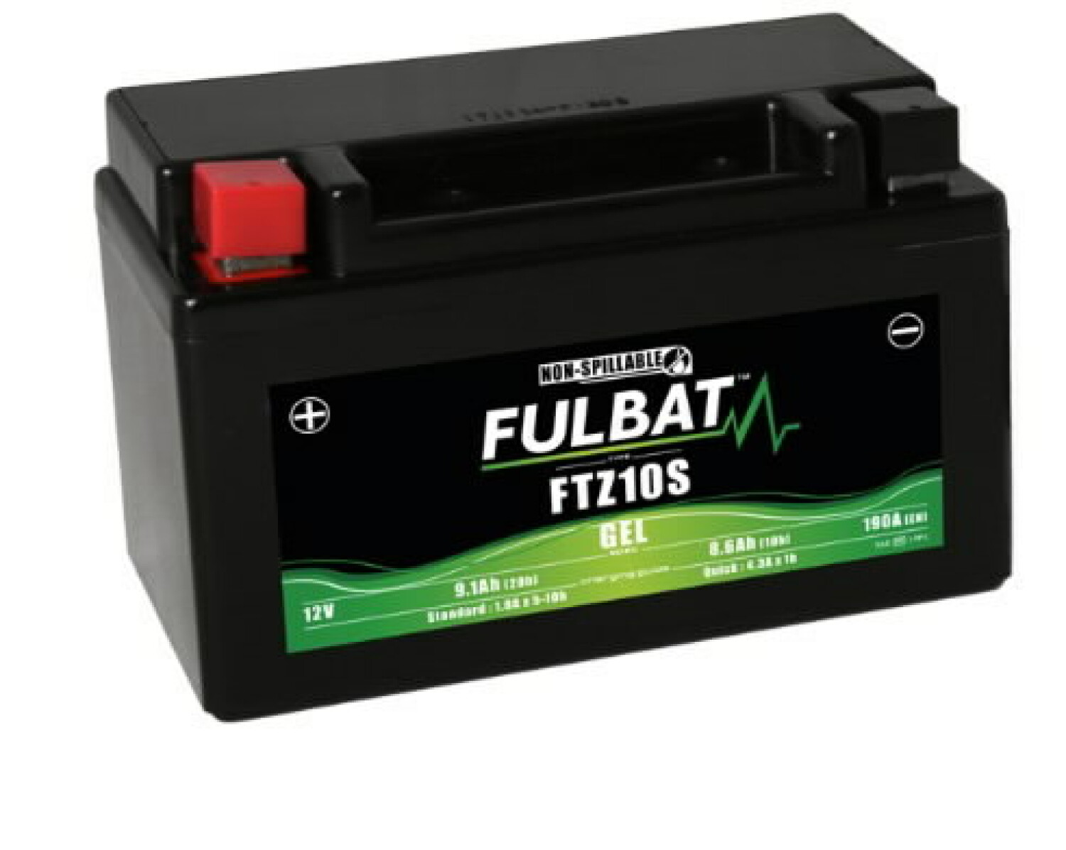 Fulbat Аккумулятор FTZ10S GEL 550636, 12В, 8,6Ач, 2,98кг (550636)