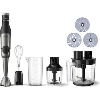 Philips Погружной блендер HR2685/00, Мощность 1200 Вт, Макс. скорость вращения 15000 об/мин, Объем чаши 1.7 л, Технология ProMix (HR2685/00)