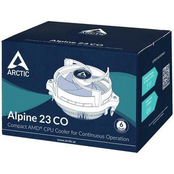 Arctic CPU dzesētājs Alpine 23 CO ACALP00036A, 90mm, 200-2700 RPM, 0.3 sone, 1 ventilators, Alumīnija/Plastmasa (ACALP00036A)