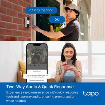 Tapo видеодомофон, TP-Link, Tapo D210, 3 МП, 1.18 мм, F1.8, IP65, H.264, Micro SD до 512 ГБ (TAPO D210)