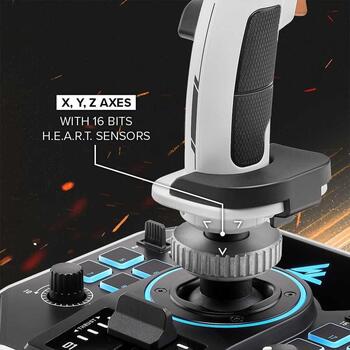 Thrustmaster Джойстик Sol-R 2 HOSAS 2960939, 6 осей, USB-C, аналоговый рычаг, подсветка, 88 кнопок (2960939)