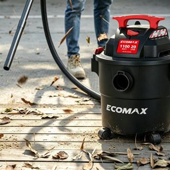 Ecomax putekļu sūcējs sausai un slapjai sūkšanai EMX 20L EM19402P-5AA, 1200W, 20l, 160 mbar, 35 m³/h, 1,5m, pūšanas funkcija (EM19402P-5AA&EMX)