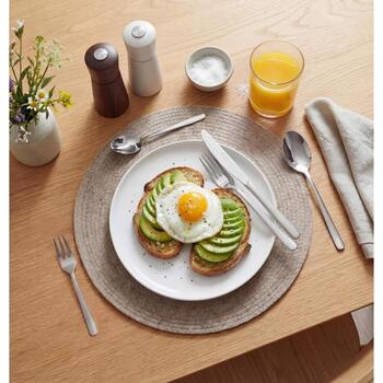 Russell Hobbs Набор столовых приборов RH04046, 30 предметов, серебристый, нержавеющая сталь, ножи, вилки, ложки (RH04046)