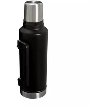 Stanley Термо 28113480065 1.9L, черный, сохраняет тепло до 45ч, холод до 48ч, холод с льдом до 8д, нержавеющая сталь (28113480065)