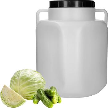 Browin Бочка 360450, 50L, 22cm, белая, HDPE, с ручками, квадратная, пищевой пластик (360450)