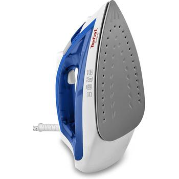 Tefal Tvaika gludeklis FV1711, 1800 W, 24 g/min, 80 g/min, zils, antislīdoša zole, tvaika trieciena funkcija (FV1711)
