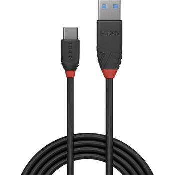 Lindy Kabelis USB 3.2 A-C 36917 1.5m, 10Gbps, melns, PVC korpuss, niķeļa savienotāji, trīskārša aizsardzība (36917)