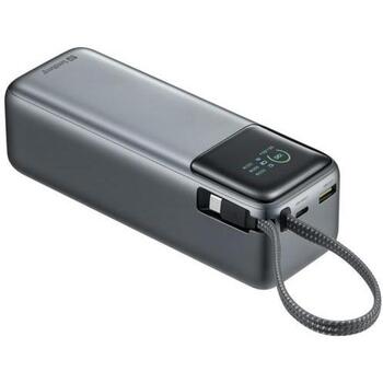 Sandberg All-in1 Powerbank 421-31, 27000 mAh, LiPo, 240 W, USB Type-A 1, USB Type-C 1, черный, серый (421-31)