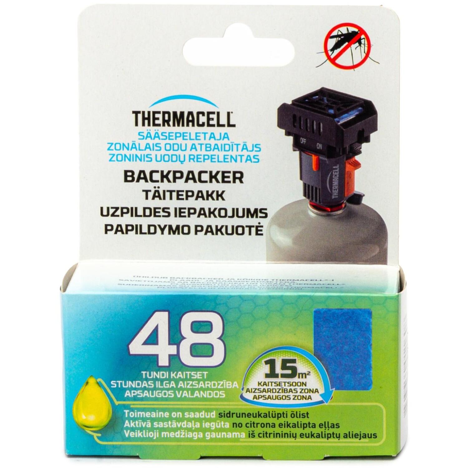 Thermacell Repelenta papildināšana M48-XIX, 12 plāksnītes, atbaidītājs, odi (M48-XIX)