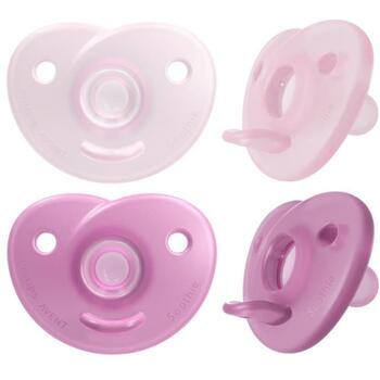 Philips Avent Soothie silikona māneklītis ar silikona vairogu, 0-6M, 2 gab. (SCF099/27)