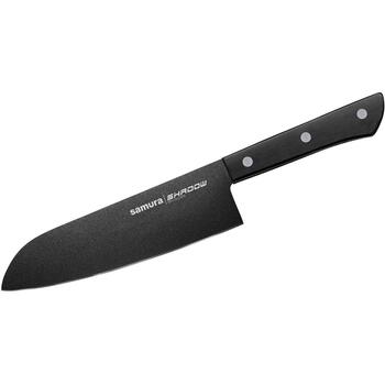 Samura Santoku нож SH-0095, 175мм, AUS-8, 58HRC, рукоятка ABS, Shadow (SH-0095)