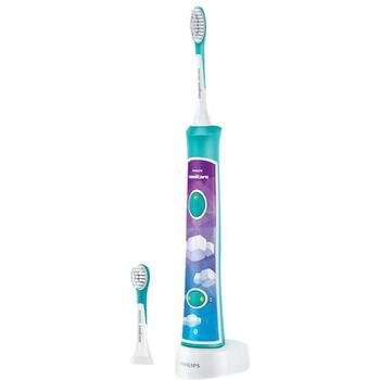 Philips Зубная щетка Sonic HX6322/04, 2 режима, 2 насадки, перезаряжаемая, Bluetooth, Aqua (HX6322/04)