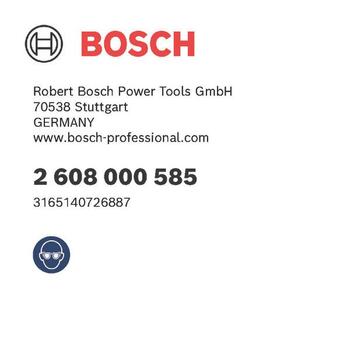 Putekļu izvades aprīkojumam CAURUĻU APTVERE BOSCH 2608000585 (2608000585)