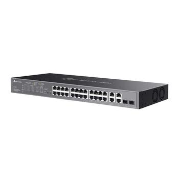 TP-LINK Omada SL2428P коммутатор, 24x10/100Mbps PoE+, 2xGigabit RJ45, 2xSFP, 250W, 12.8Gbps (SL2428P)