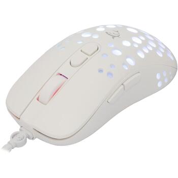White Shark Мышь TRISTAN-W-2 GM-9004, 91g, 143mm, 65mm, 38mm, 6 кнопок, 1.8m, 50-12800 DPI, RGB, программируемые кнопки (TRISTAN-W-2)
